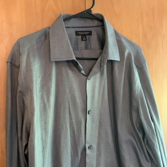 Banana Republic Dress shirt button down grey XL - Picture 2 of 7